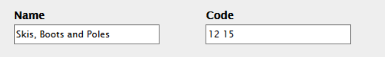 If your Easy Rent product code is 12 for skis and 15 for boots, register both in the Code for your Skis Boots and Poles product.