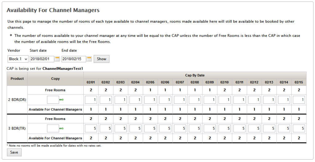 The above screen shot shows us an example channel manager. 