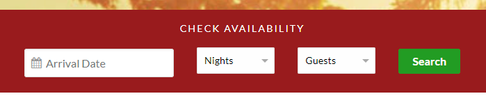 Search with a specific number of guests and check-in period using an HTML form & URL parameters.